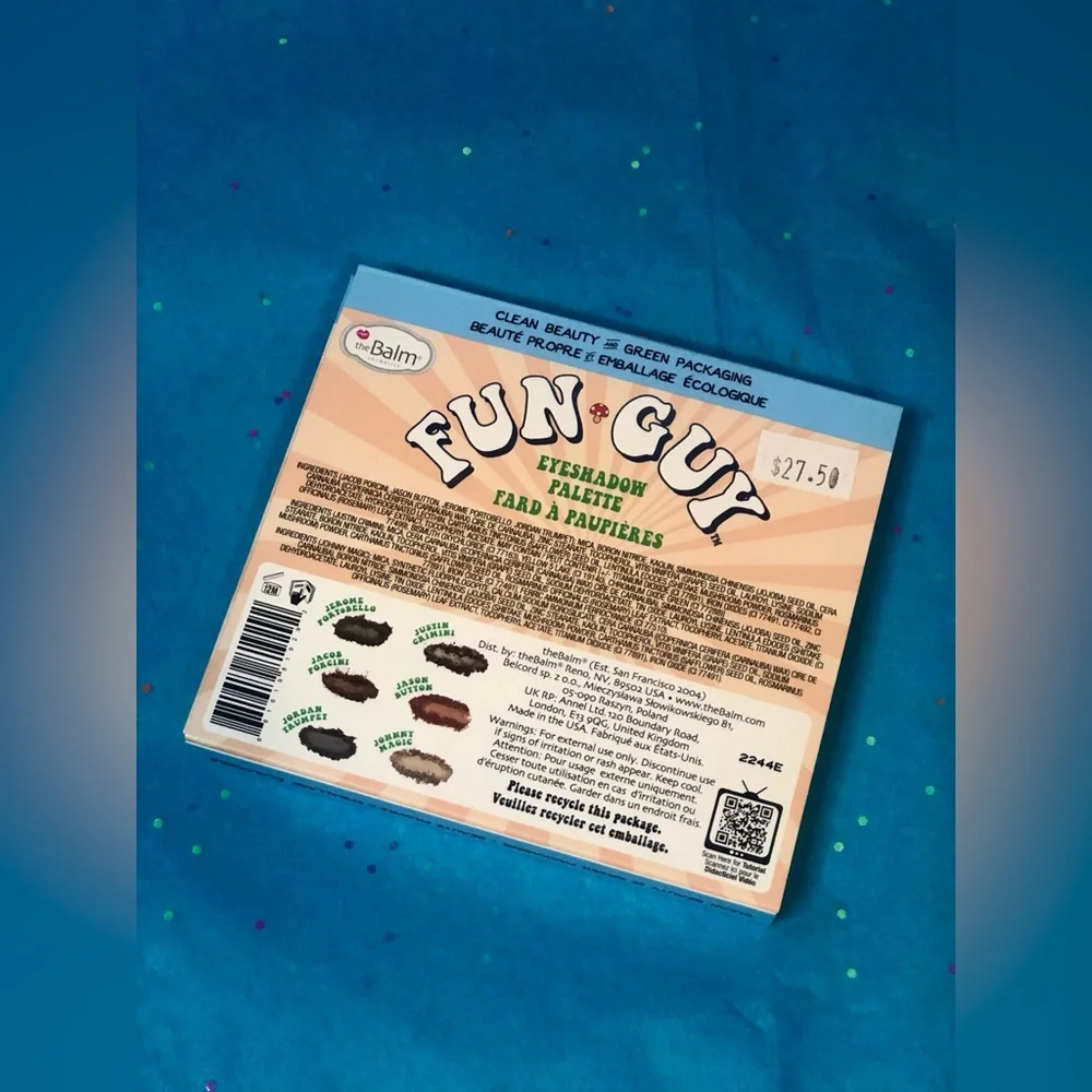 The Balm Fun Guy Shroom Hued Eyeshadow Makeup Palette New